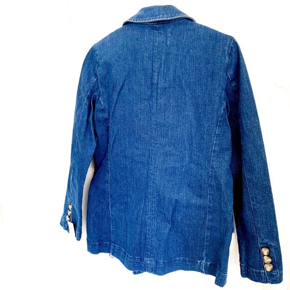 NWT anthropologie pilcro layne denim blazer S - Picture 6 of 7